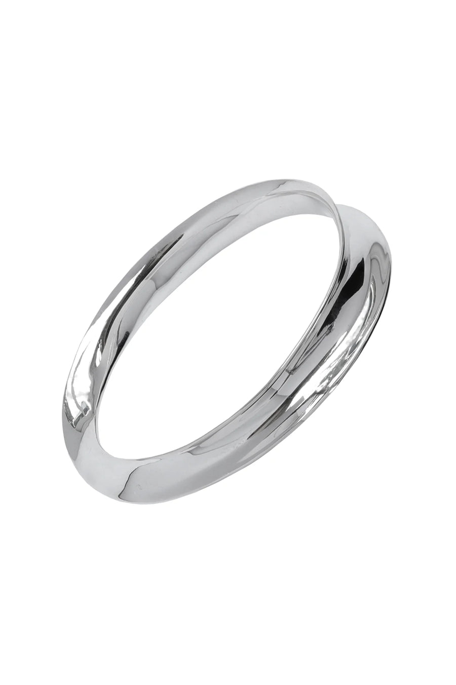Nina Breddal Sterling Silver Twisted 'Eternal' Full Bangle