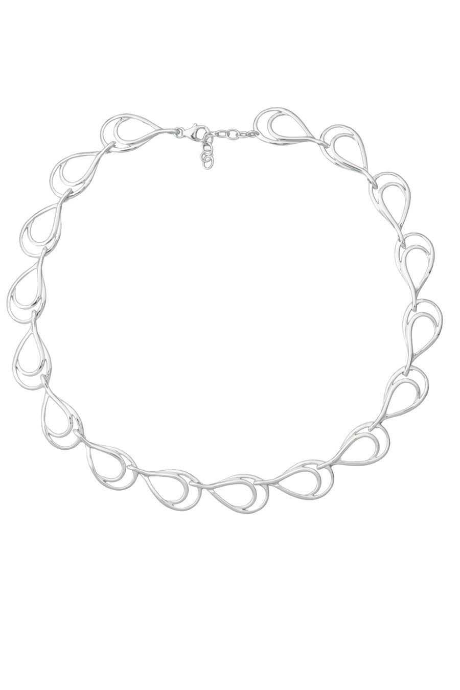 Nina Breddal Sterling Silver Open Double Loop Necklet