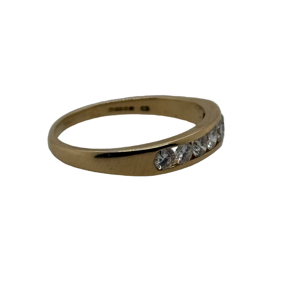Previously Owned 18ct Yellow Gold 0.50ct Diamond Half Eternity Ring