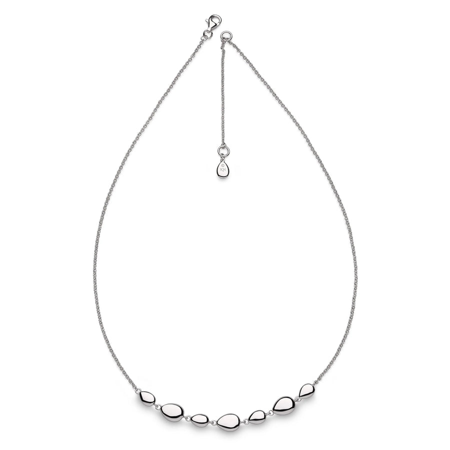 Kit Heath Sterling Silver Coast Pebble Link Adjustable Necklace