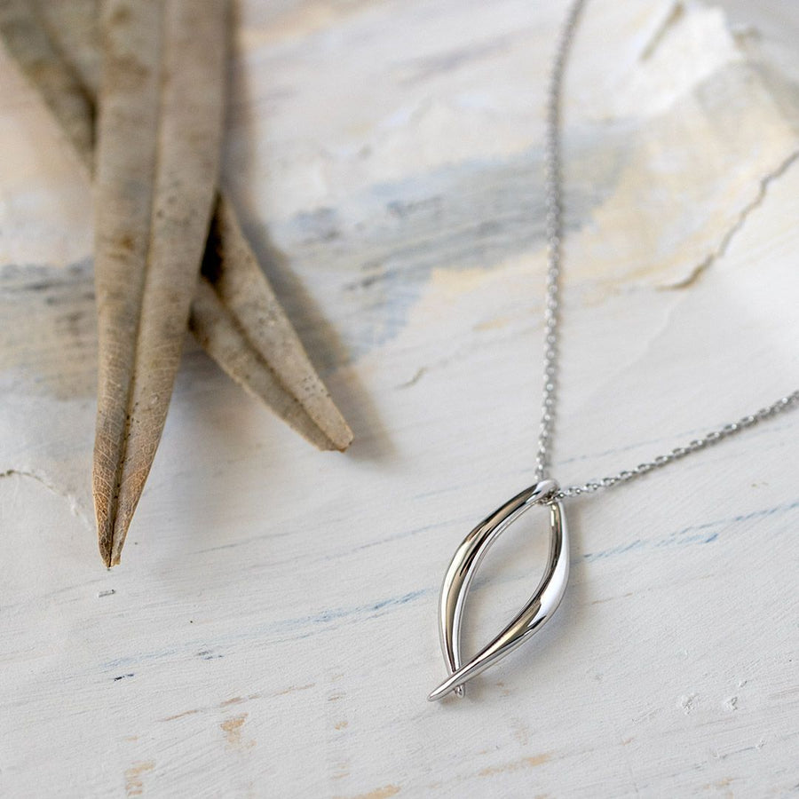 Kit Heath Sterling Silver 'Entwine Twine Twist' Open Necklace