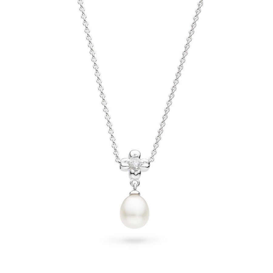 Kit Heath Sterling Silver FWP & Flower Necklace