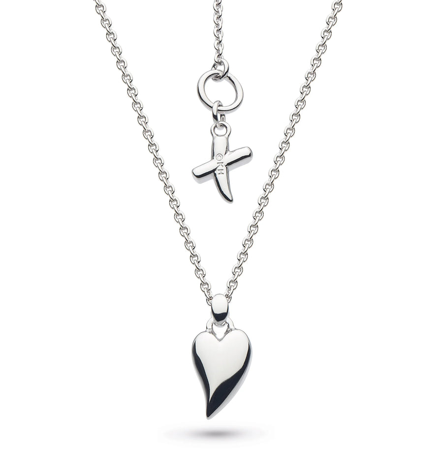 Kit Heath Sterling Silver 'Desire Kiss Mini Heart' Necklace
