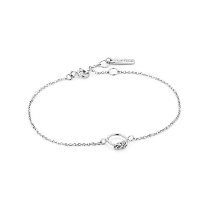 Ania Haie Sterling Silver Modern Circle Bracelet