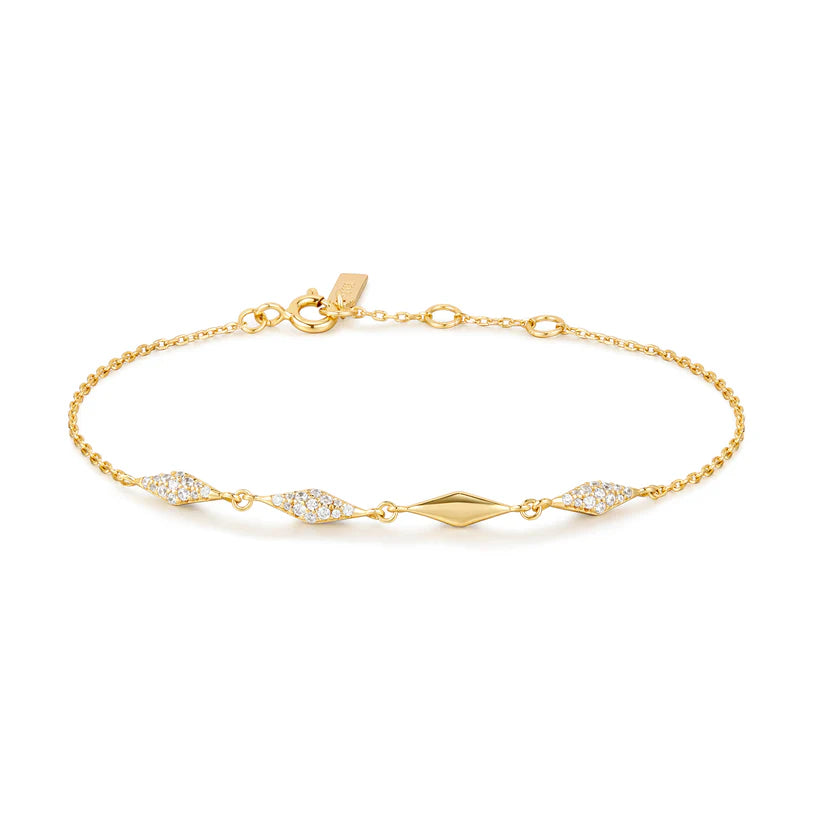 Ania Haie Gold Plated Multi Sparkle Pavé Sparkle Bracelet