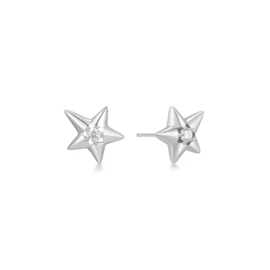 Ania Haie Sterling Silver CZ Star & Removeable Drop Stud Earrings