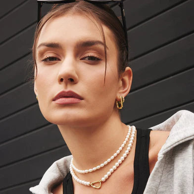 Ania Haie Gold Plated Round Segmented Hoop Earrings