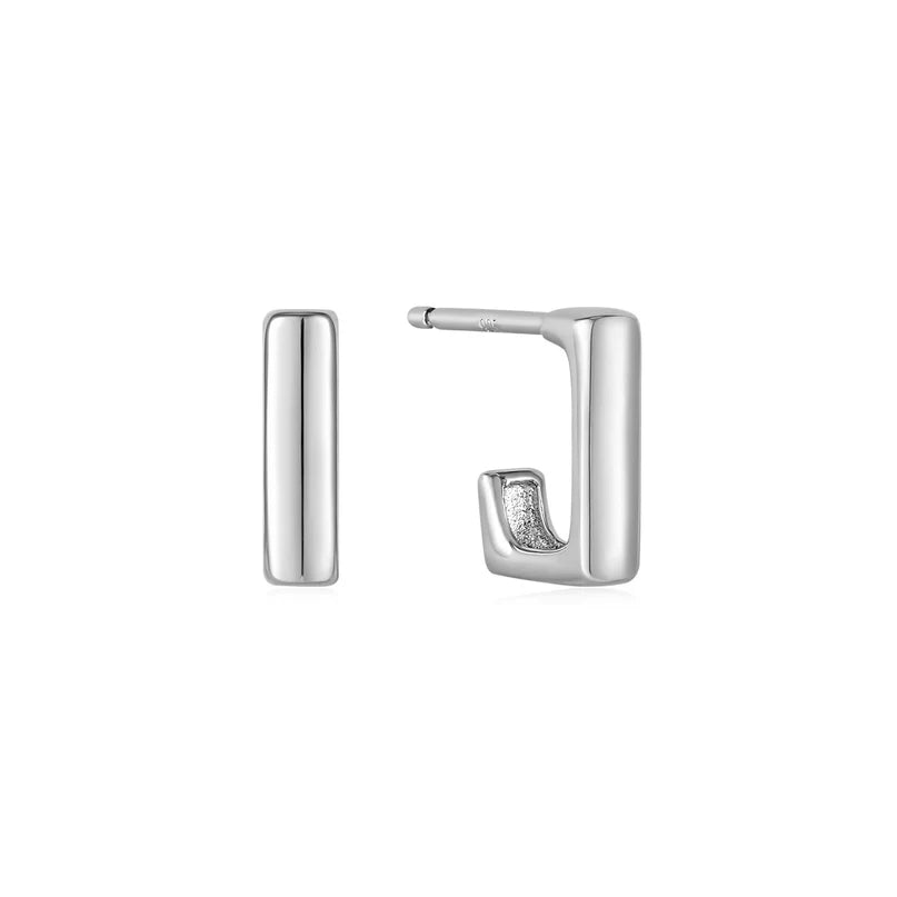 Ania Haie Sterling Silver Square Hoop Earrings