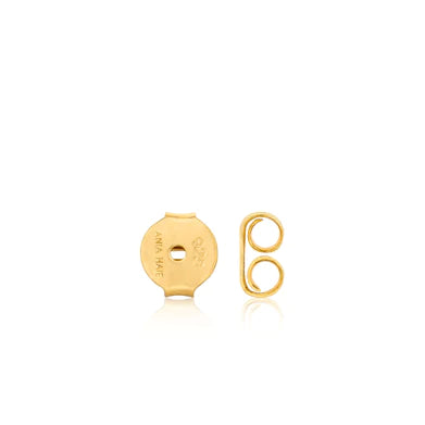 Ania Haie Gold Plated Small Round Turquoise Stud Earrings