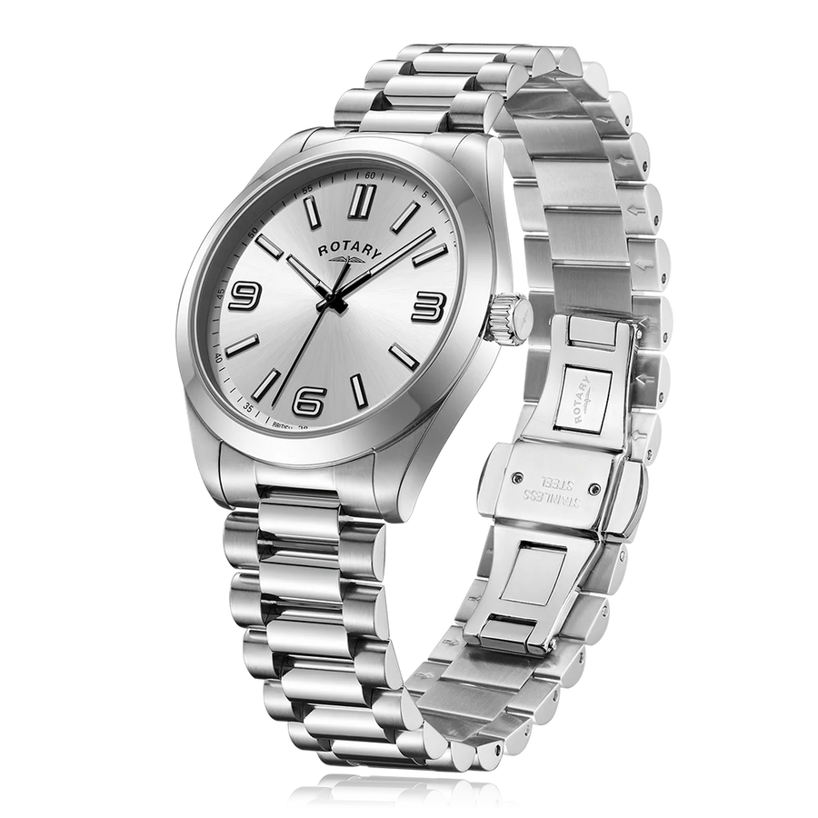 Rotary Gents Steel Heritage Sport Watch
