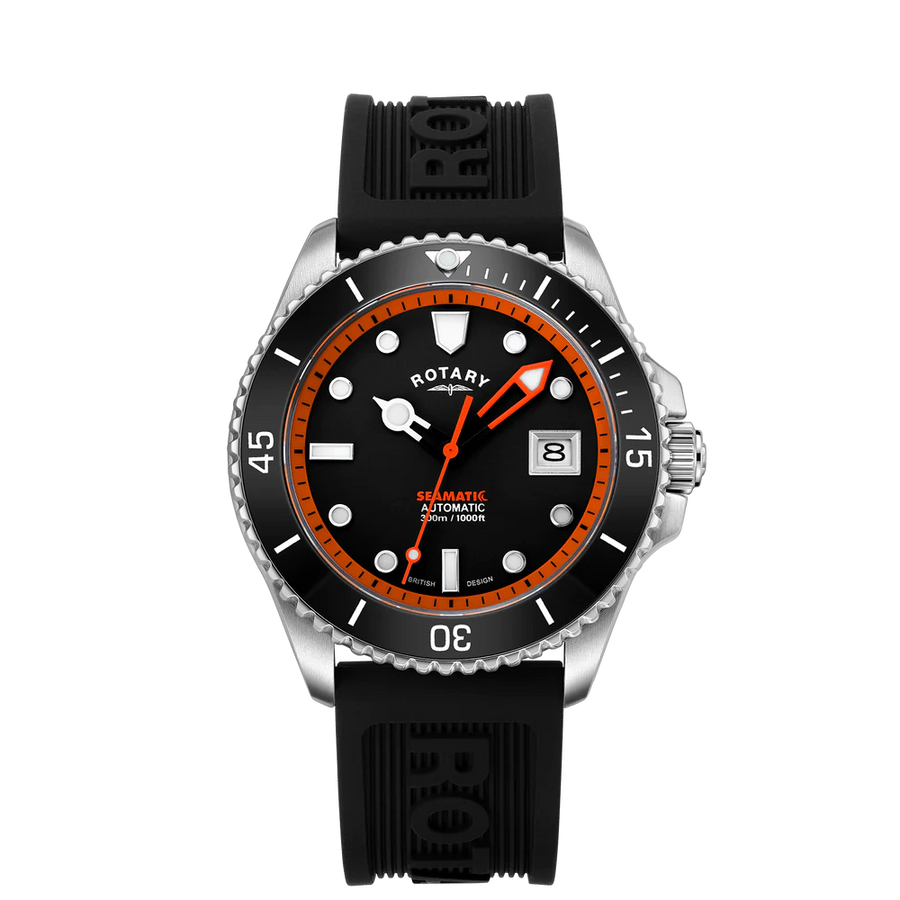 Rotary Gents Automatic 300m Seamatic Strap Watch Bensons of Ludlow