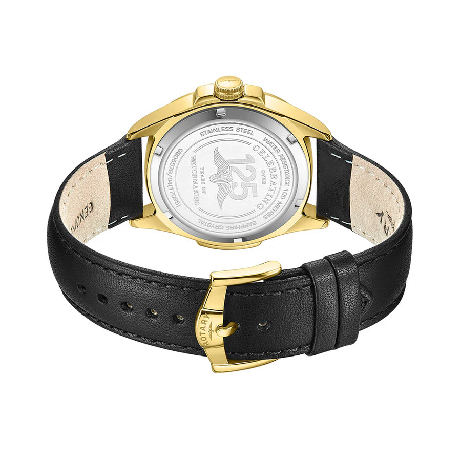 Rotary Gold Gents Apex100 Date Window Watch