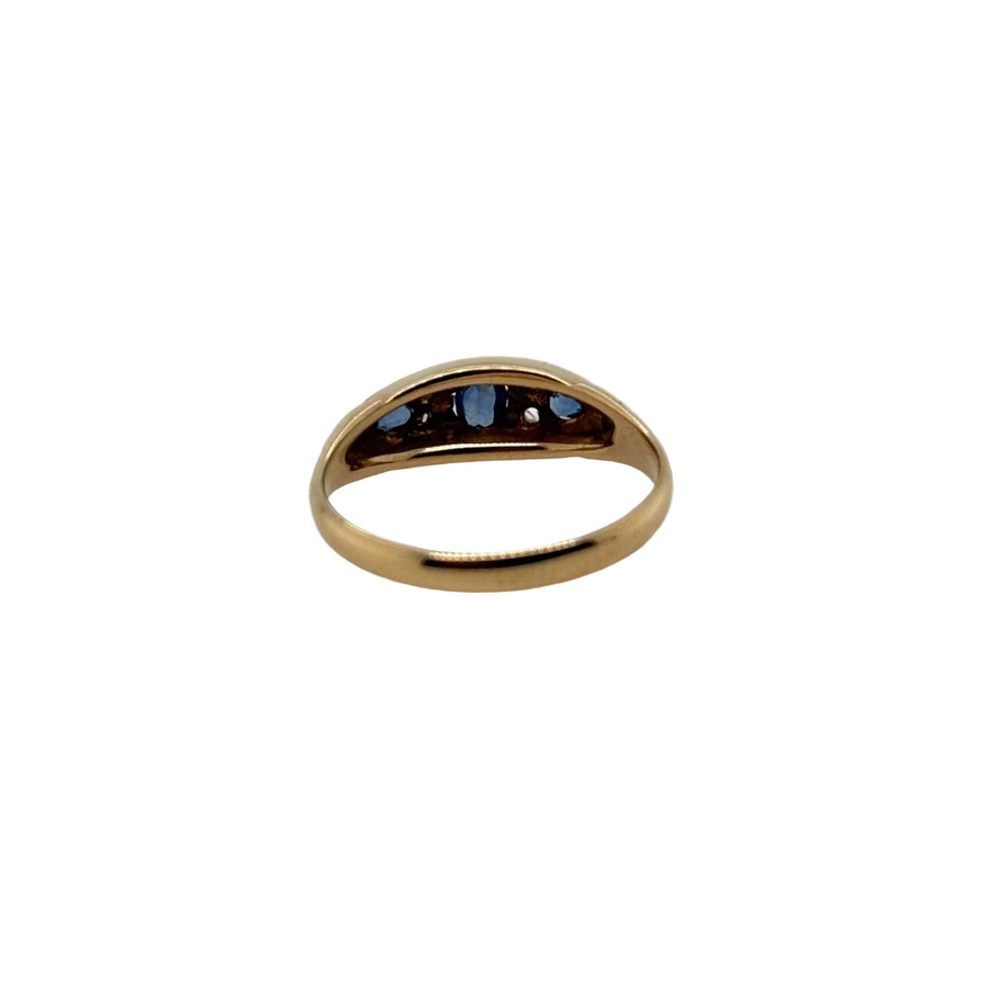 Previously Owned 18ct Yellow Gold Sapphire & Diamond Ring