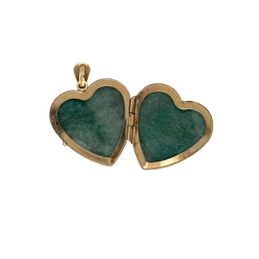 Previously Owned 9ct Yellow Gold Engraved Heart Locket