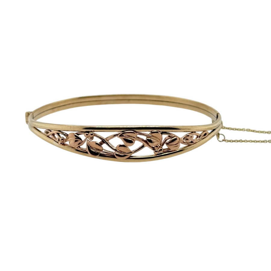 Previously Owned 9ct Yellow & Rose Gold Clogau Bangle