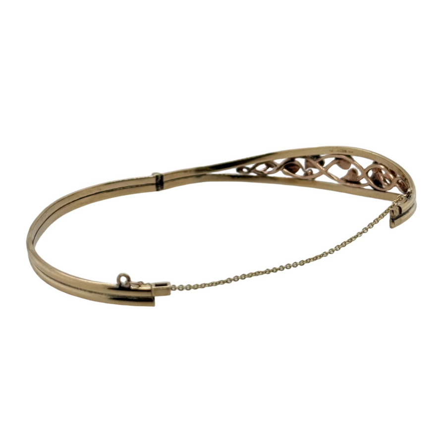 Previously Owned 9ct Yellow & Rose Gold Clogau Bangle