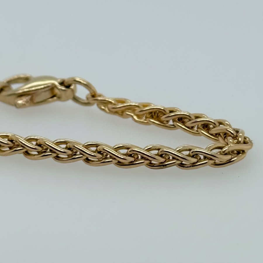 Previously Owned 9ct Yellow Gold Spiga Bracelet 7"
