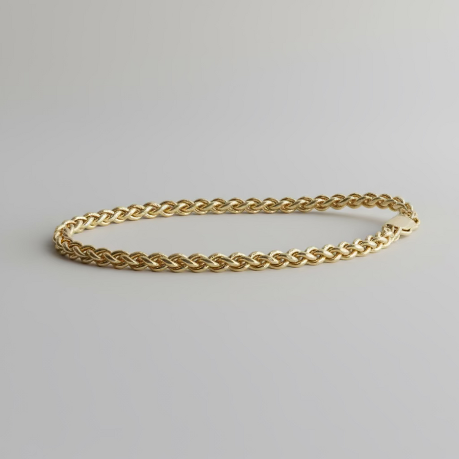 Previously Owned 9ct Yellow Gold Spiga Bracelet 7"