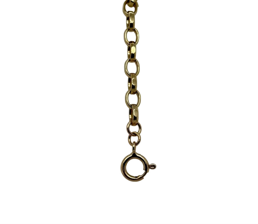 Previously Owned 9ct Yellow Gold Oval Filed Belcher Chain 21.5"