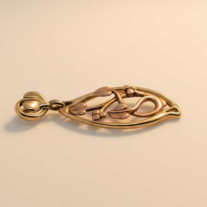 Previously Owned 9ct Yellow & Rose Gold Clogau Vine Pendant