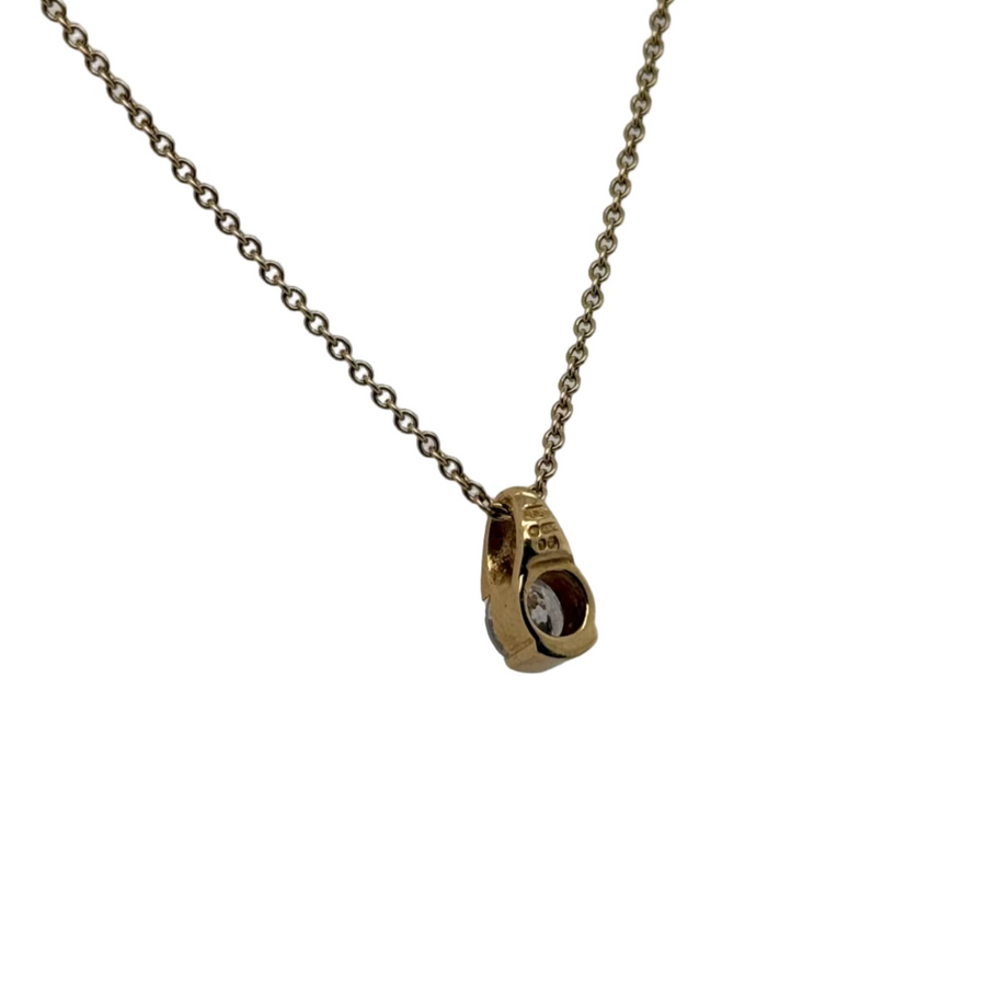 Previously Owned 18ct Yellow Gold 0.45ct I/J I1 Diamond Solitaire Pendant