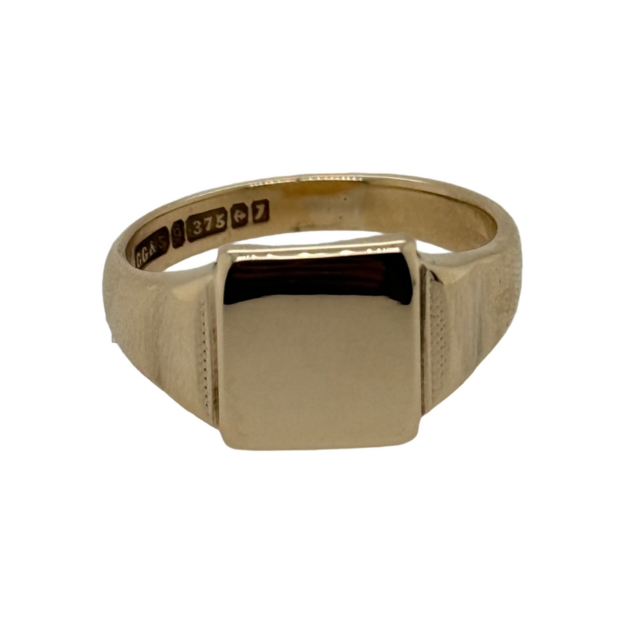 Previously Owned 9ct Yellow Gold Square Signet Ring