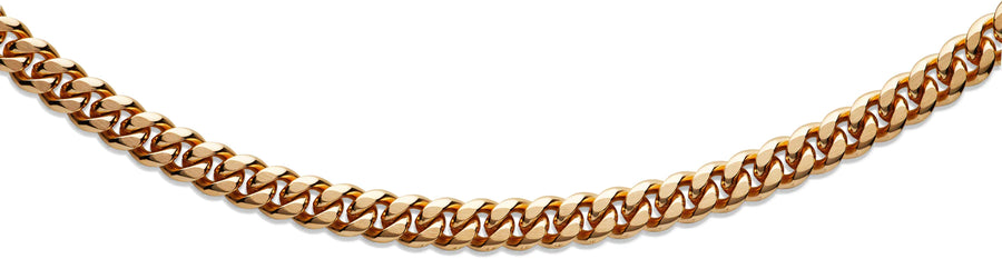 Unique Gold Plated Stainless Steel Curb Link Necklace