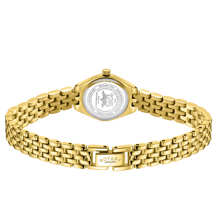 Rotary Ladies Small Gold Plated Cocktail Watch