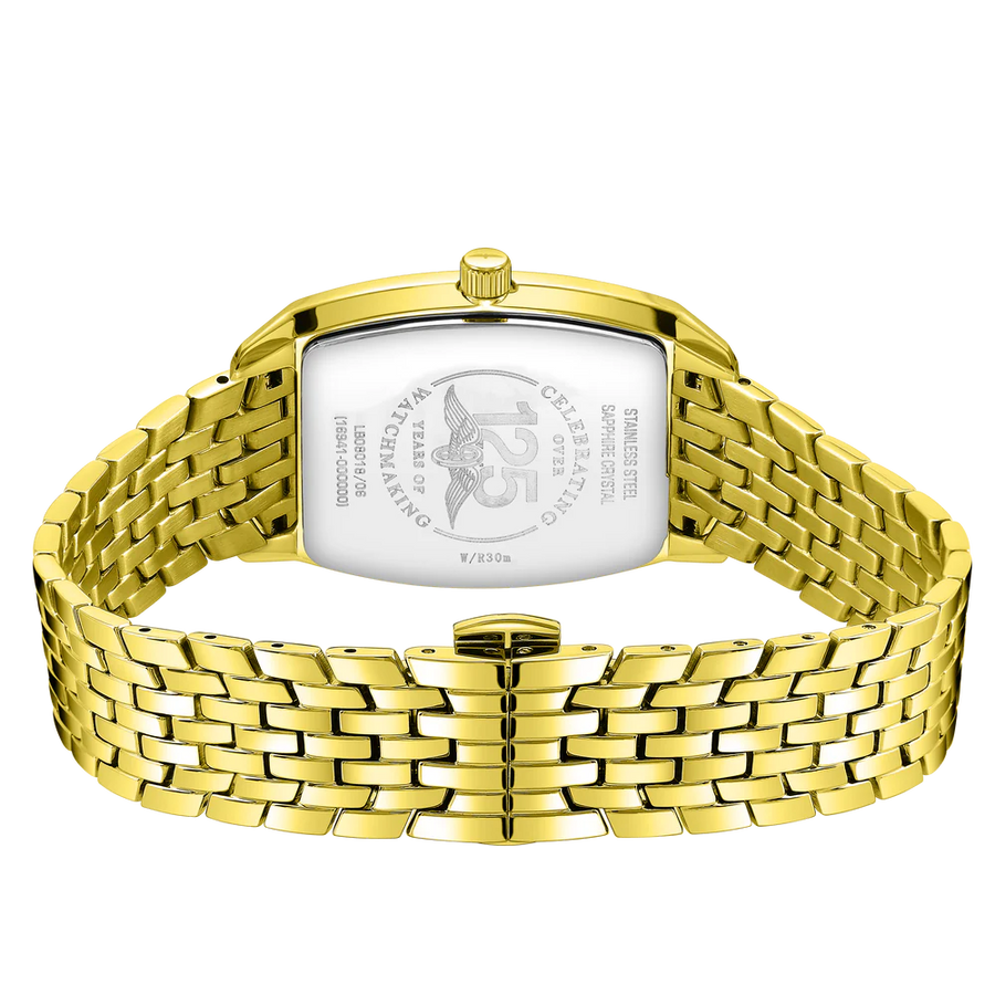 Rotary Ladies Gold Plated Ultra Slim Tonneau Watch