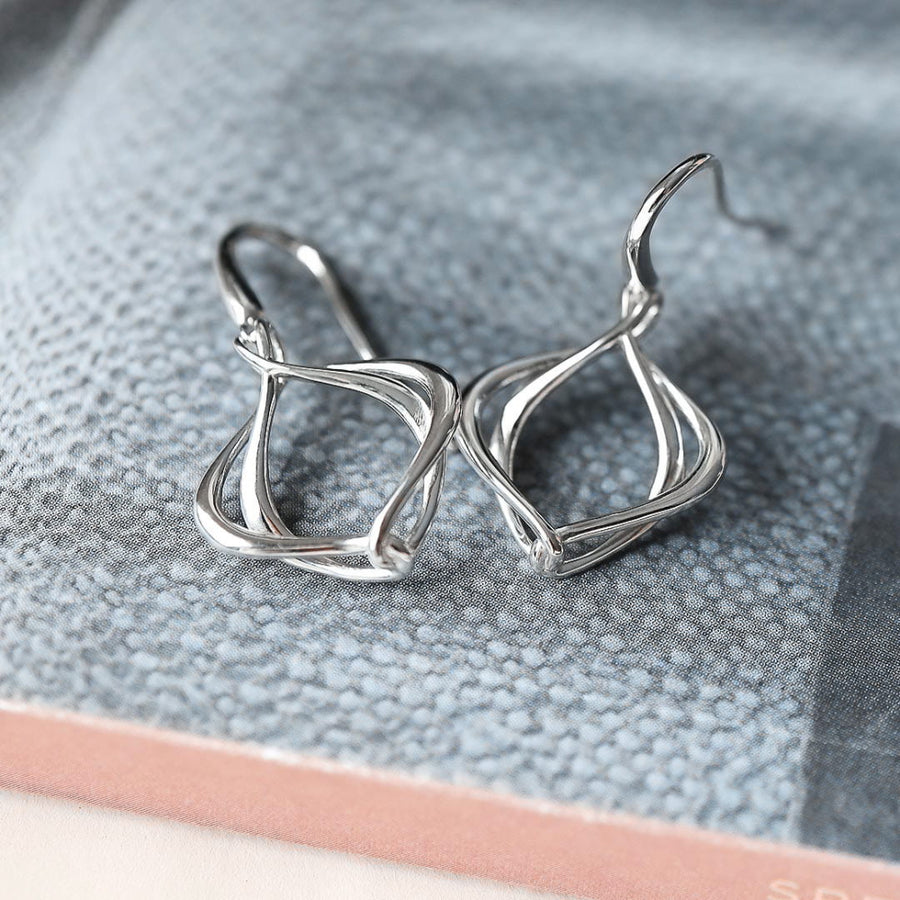 Kit Heath Sterling Silver Large Alicia Drop Earrings