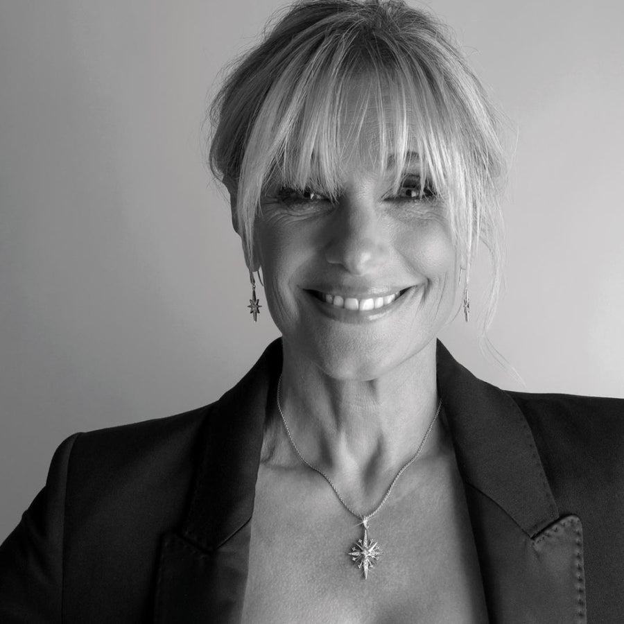 Kit Heath Silver CZ Limited Edition Celeste North Starburst Slider Necklace