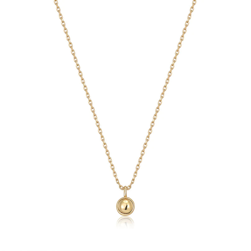 Ania Haie Gold Plated Orb Drop Necklace