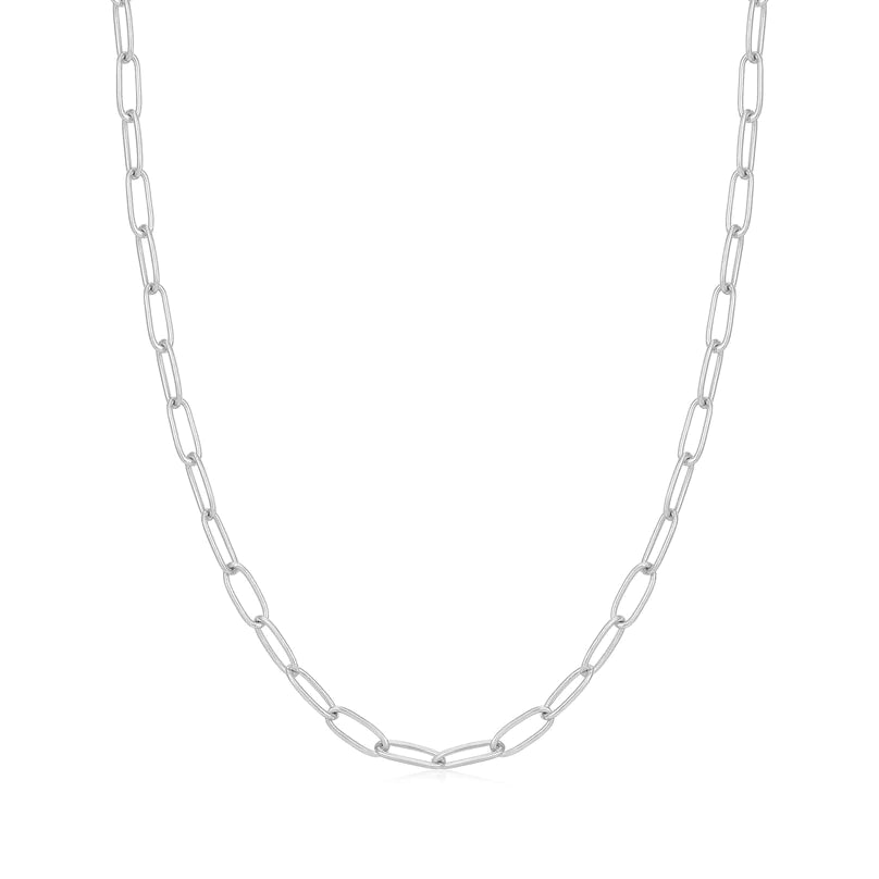 Ania Haie Sterling Silver Oval Link Chain Necklace