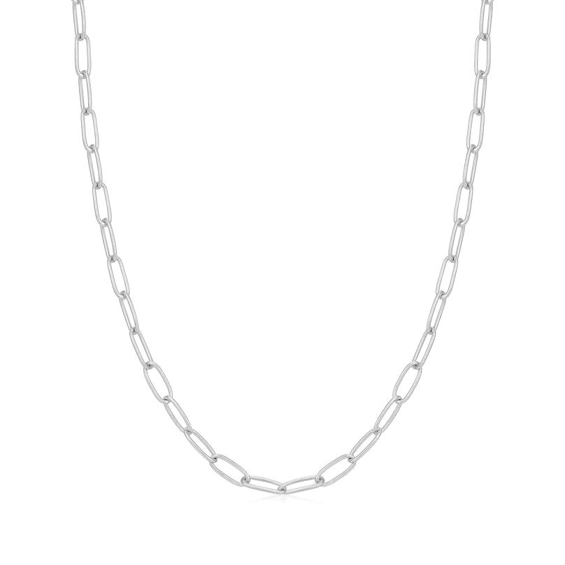 Ania Haie Sterling Silver Oval Link Chain Necklace