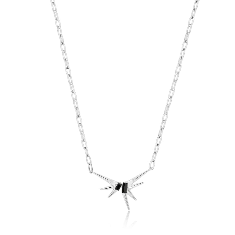 Ania Haie Sterling Silver Spike Pendant Necklace