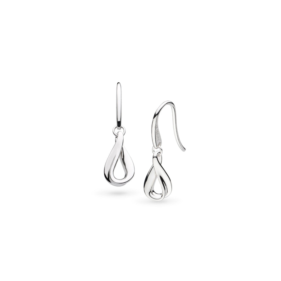 Kit Heath Sterling Silver Serenity Loop Dainty Drop Earrings