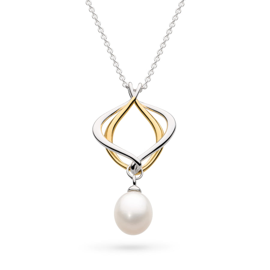 Kit Heath Two-Tone Alicia Golden Pearl Necklace