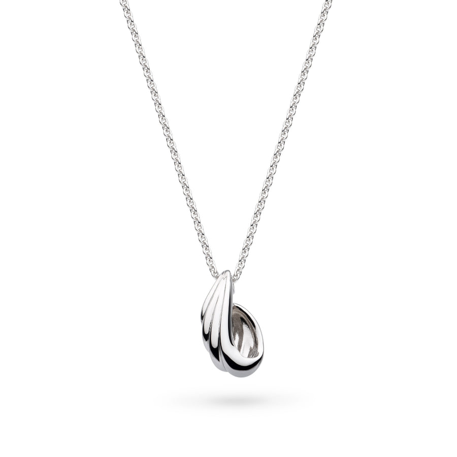 Kit Heath Sterling Silver Oceane Shell Wave Pendant & Chain
