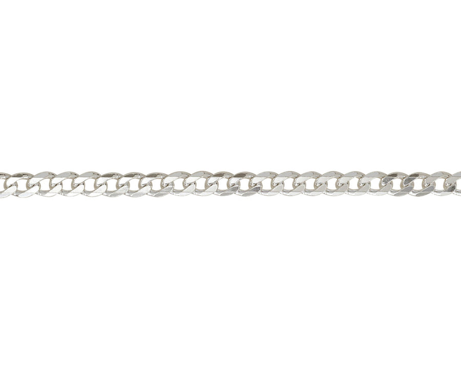 Sterling Silver Gents Metric Curb Chain 22"