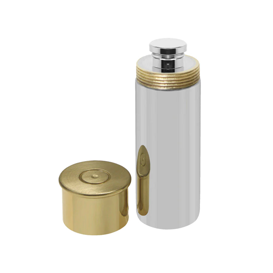 Pewter 4oz Pewter Shotgun Cartridge Hip Flask
