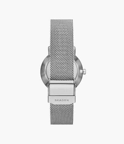 Skagen Ladies Steel Sub-Second Window Mesh Watch