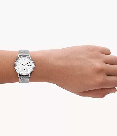 Skagen Ladies Steel Sub-Second Window Mesh Watch