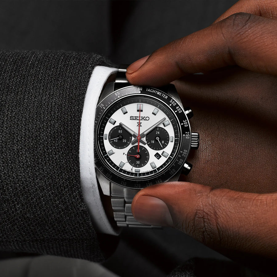 Seiko Gents Solar Prospex Speedtimer Chronograph Watch