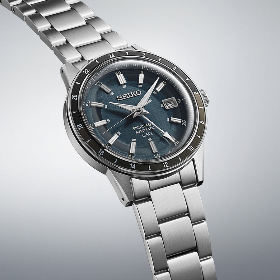 Seiko Gents Presage ‘Petrol Blue’ 60s Style Watch