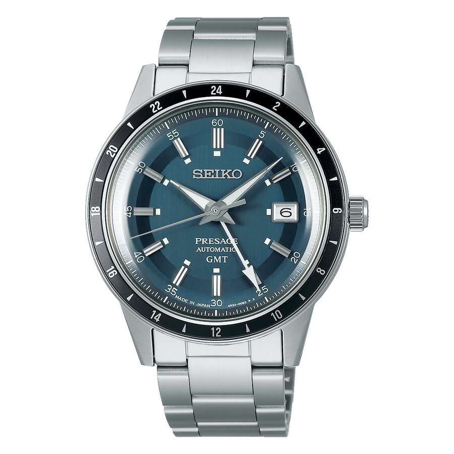 Seiko Gents Presage ‘Petrol Blue’ 60s Style Watch