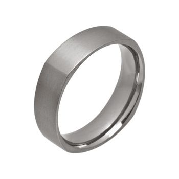 Titanium Square Profile Wedding Ring