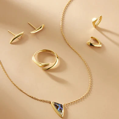 Ania Haie Gold Abalone Shell Arrow Necklace