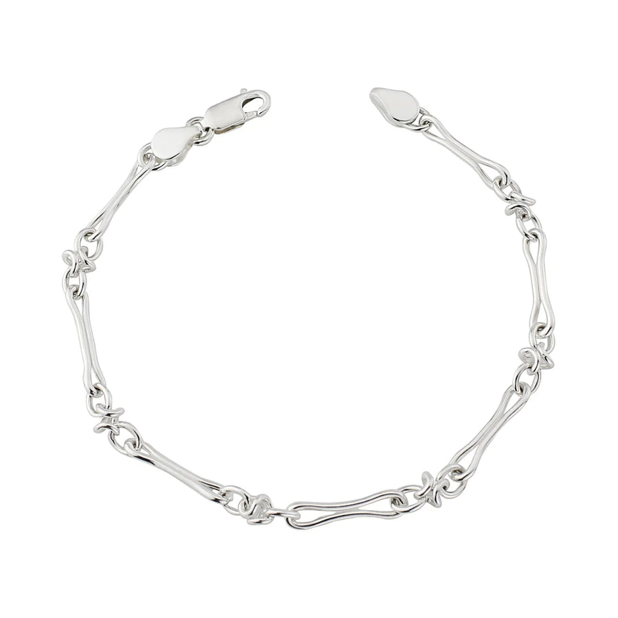 Sterling Silver Long Open Link Bracelet