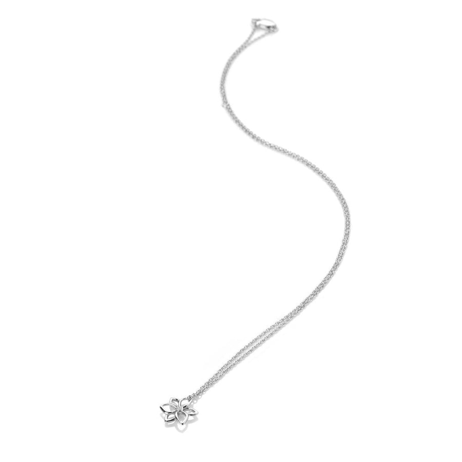 Hot Diamonds Silver Cut-Out Petal Flower Pendant & Chain