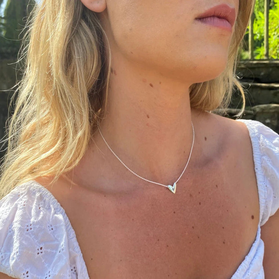 Gold Pated Matt Heart Adjustable Necklace